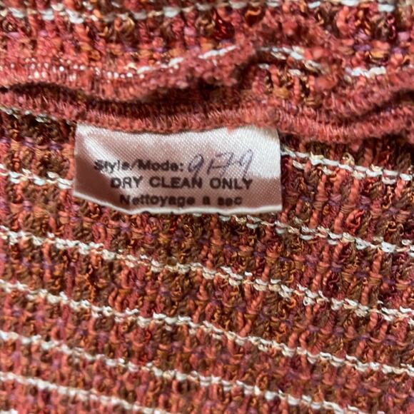 Zonda Nellis Tweed Woven art-to-wear Jacket button front Long Cardigan - Picture 6 of 16